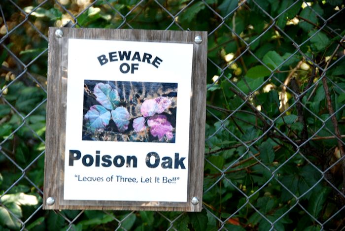 Sign, Tucker Wildlife Sanctuary, Modjeska Canyon, California.